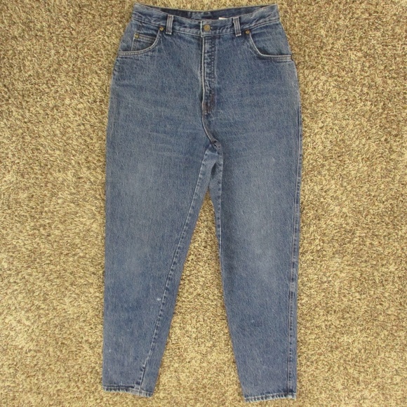 Levi's Vintage 90s Jeans Women's 13 Dark Wash Relaxed Tapered High Rise Made USA - Picture 1 of 9